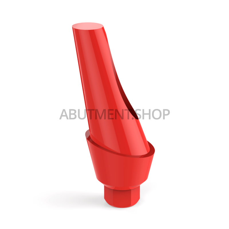 15° Angled Castable Anatomic Plastic Abutment Internal Hex RP