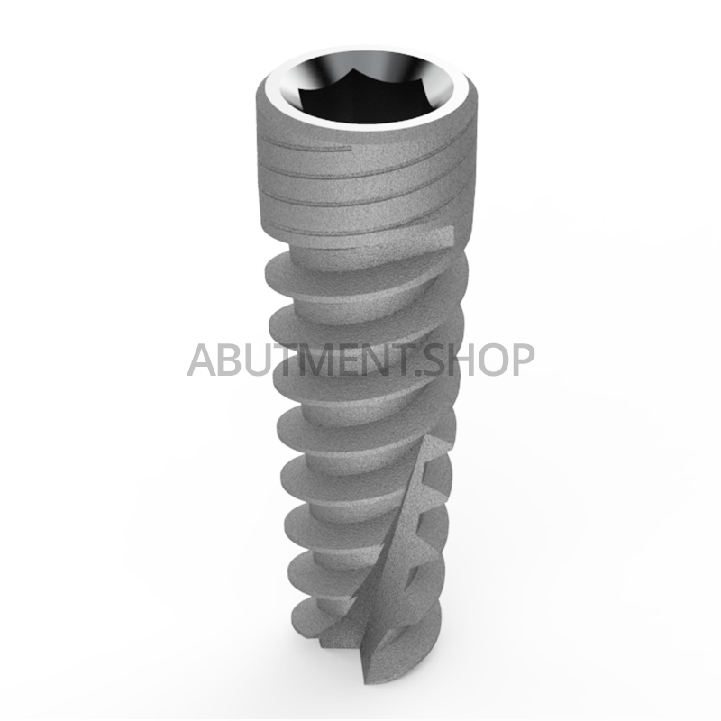 100 Spiral Implants And Straight Abutments of any type and size - Internal Hex