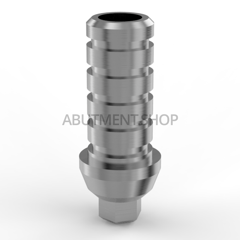 Hexagonal Temporary Straight Titanium Abutment For Dental Implant Internal Hex RP