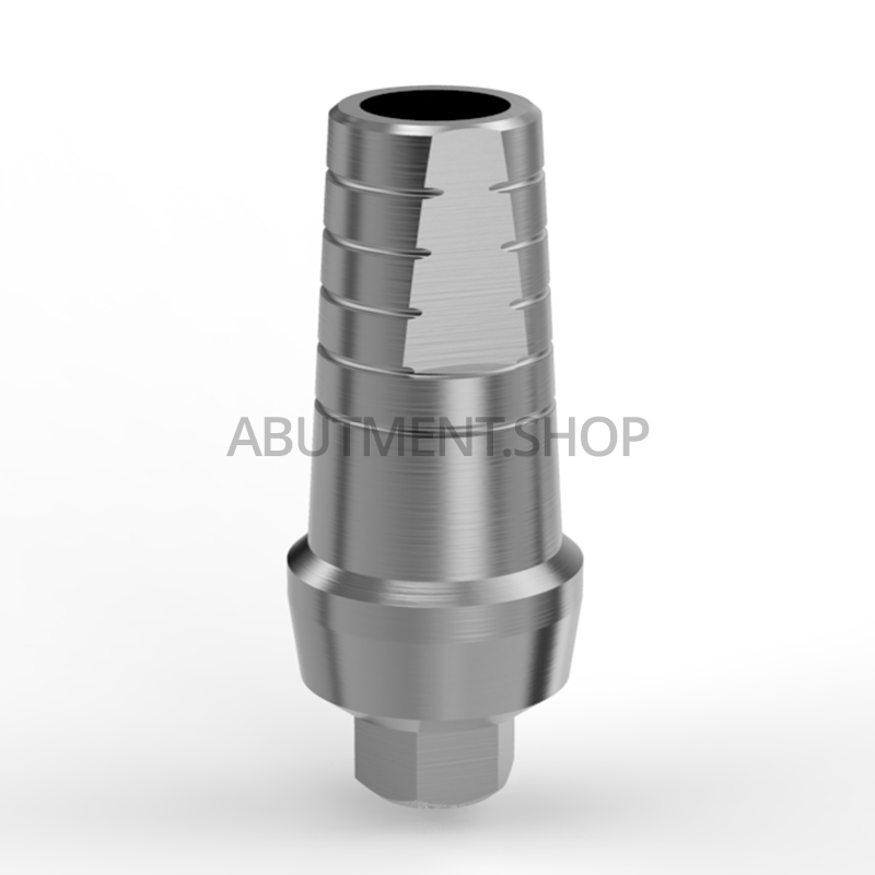 Wide Straight Titanium Shoulder Abutment for Dental Implant Internal Hex RP