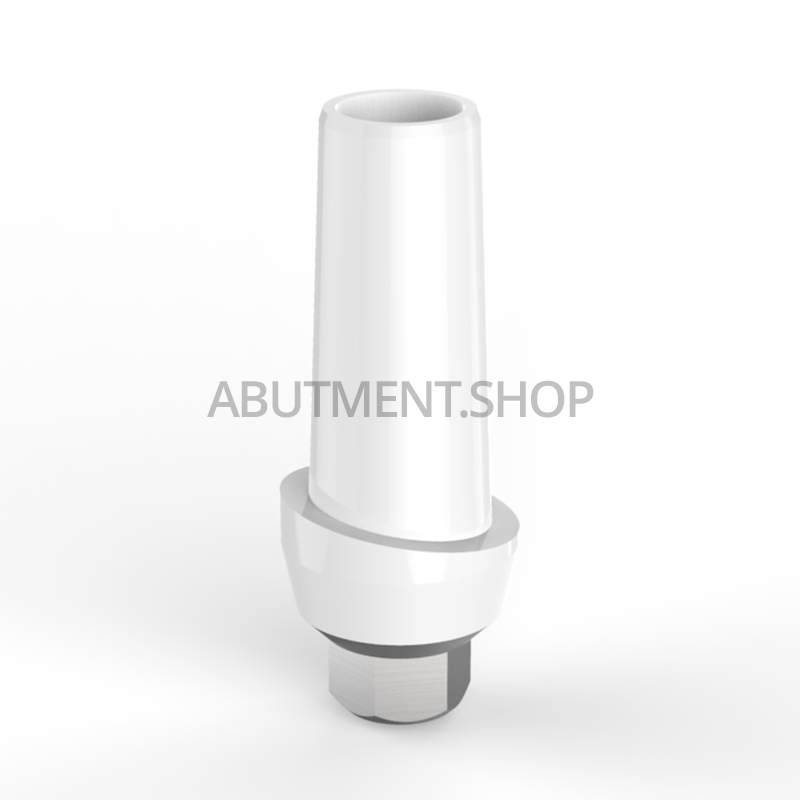 Straight Zirconia Abutment Titanium Base Internal Hex RP